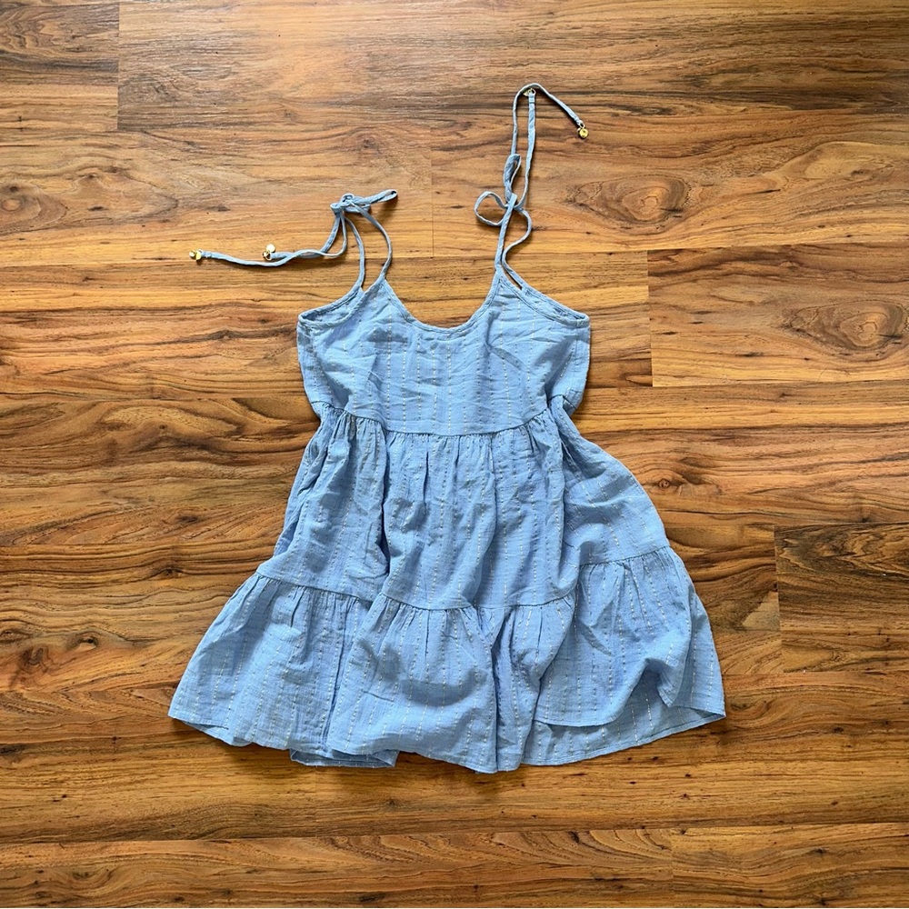 NWOT Blue and Gold aerie Coverup Dress